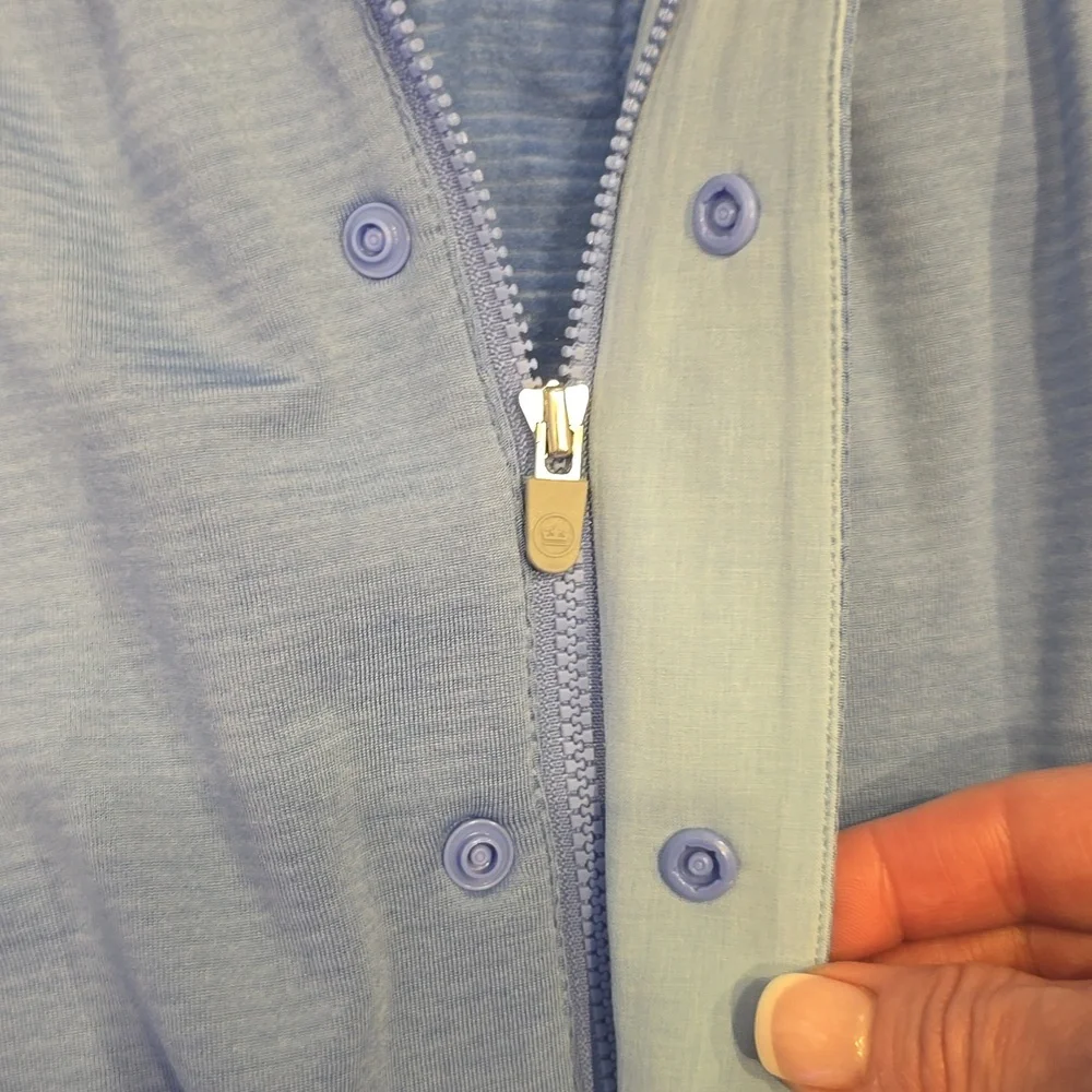 PETER MILLER BLUE ZIP SNAP Front Sleeveless VEST New MEN XL $145 MS24EK47 Pocket - Picture 10 of 10